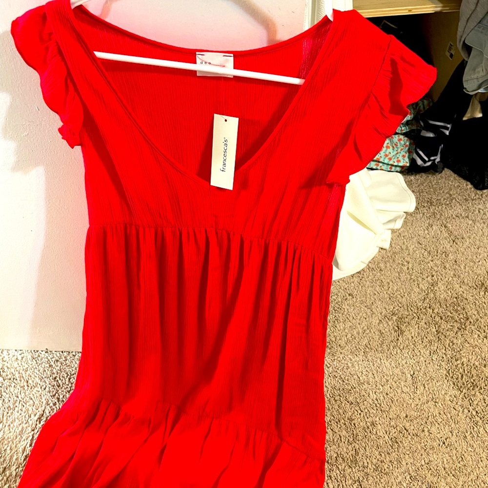 Francesca’s red dress NWT